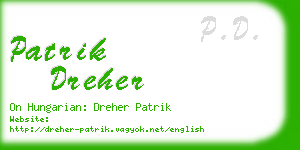 patrik dreher business card
